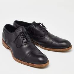Louis Vuitton Black Leather Lace Up Oxford Size 43  