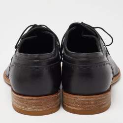 Louis Vuitton Black Leather Lace Up Oxford Size 43  