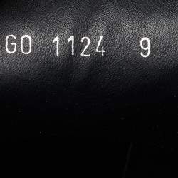 Pre Owned Louis Vuitton Black/Brown Leather and Monogram Canvas High Top Sneakers Size 43