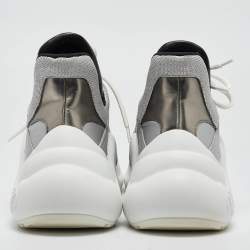 Louis Vuitton Sliver/Black Mesh and Leather Archlight Sneakers Size 41