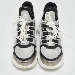 Louis Vuitton Sliver/Black Mesh and Leather Archlight Sneakers Size 41