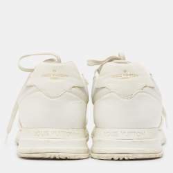 Louis Vuitton White Leather Run Away Low Top Sneakers Size 44