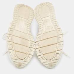 Louis Vuitton White Leather Run Away Low Top Sneakers Size 44