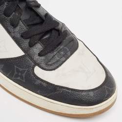 Pre Owned Louis Vuitton Tricolor Monogram Canvas and Leather Rivoli Sneakers Size 44