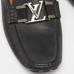 Louis Vuitton Black Leather Monte Carlo Loafers Size 41.5