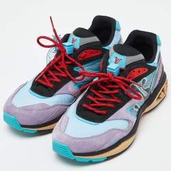 Louis Vuitton Multicolor Mesh and Suede LV Trail Sneakers Size 41