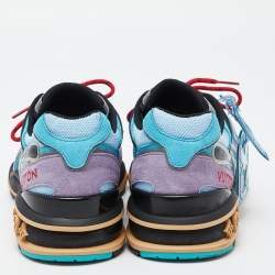 Louis Vuitton Multicolor Mesh and Suede LV Trail Sneakers Size 41