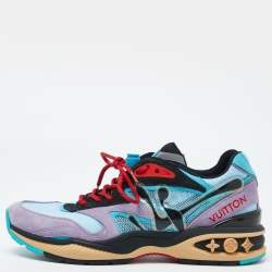 Louis Vuitton Multicolor Mesh and Suede LV Trail Sneakers Size 41