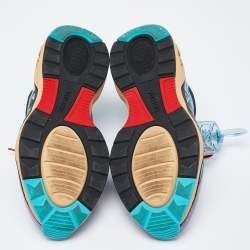 Louis Vuitton Multicolor Mesh and Suede LV Trail Sneakers Size 41