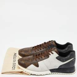 Louis Vuitton Tri Color Monogram Canvas Run Away Low Top Sneakers Size 41.5