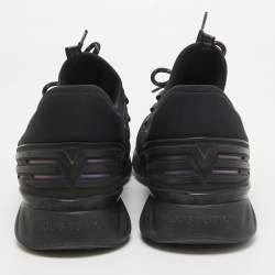 Louis Vuitton Black Mesh and Nylon Fastlane Low Top Sneakers Size 43