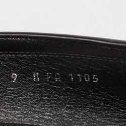 Pre Owned Louis Vuitton Black Leather Major Loafers Size 43