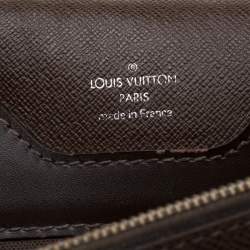 Pre Owned Louis Vuitton Brown Taiga Leather Minuto Portfolio Case