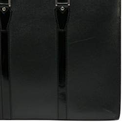 Louis Vuitton Black Taiga Leather Lozan Briefcase