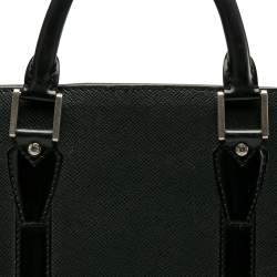 Louis Vuitton Black Taiga Leather Lozan Briefcase