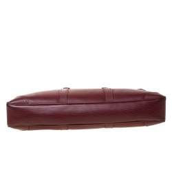 مملوكة مسبقًا حقيبة لوي فيتون Porte-Documents Voyage جلد أيبي بوردو عنابي