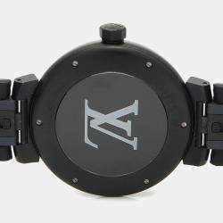 Pre Owned Louis Vuitton Tambour Q1D22 Automatic Stainless Steel Men's Wristwatch 41.5 mm