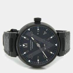 Pre Owned Louis Vuitton Tambour Q1D22 Automatic Stainless Steel Men's Wristwatch 41.5 mm
