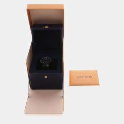 Pre Owned Louis Vuitton Tambour Q1D22 Automatic Stainless Steel Men's Wristwatch 42 mm