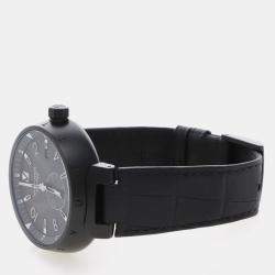 Pre Owned Louis Vuitton Tambour Q1D22 Automatic Stainless Steel Men's Wristwatch 42 mm