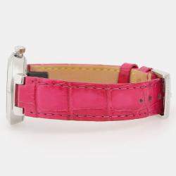 Pre Owned Louis Vuitton Tambour Slim QA146 Quartz Stainless Steel Diamond Women's Wristwatch 28mm