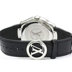 Louis Vuitton Gray Stainless Steel Fifty Five GMT Automatic Q6D30 Men's Wristwatch 41 MM