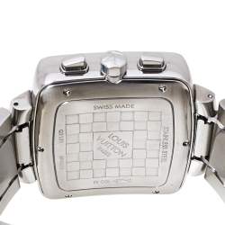 Louis Vuitton Blue Stainless Steel Speedy Q2121 Men's Wristwatch 40 mm