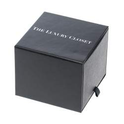 Louis Vuitton Black PVD Plated Stainless Steel Alligator Tambour Spin GMT Q10C3 Men's Wristwatch 44 mm