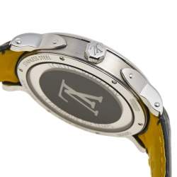 Louis Vuitton Multicolor Stainless Steel Alligator Escale Timezone Q5D20 Men's Wristwatch 39 mm