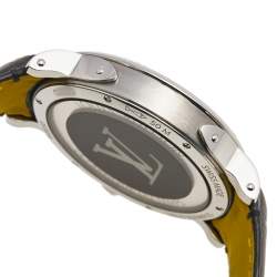 Louis Vuitton Multicolor Stainless Steel Alligator Escale Timezone Q5D20 Men's Wristwatch 39 mm