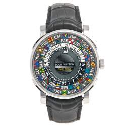 Louis Vuitton Escale Timezone Q5D20 Automatic Gray Dial Stainless  Men's Watch