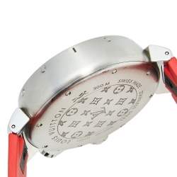 Louis Vuitton Multicolor Stainless Steel Rubber Diving Tambour Q1031 Men's Wristwatch 44 mm 