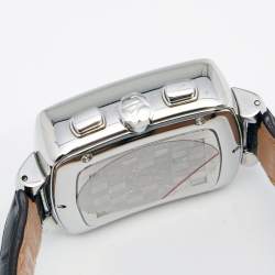 Louis Vuitton Silver Stainless Steel Alligator Speedy Q2121 Automatic Men's Wristwatch 41 mm