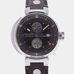 Louis Vuitton Silver Dial Steel Speedy Automatic Men'S Watch 40Mm