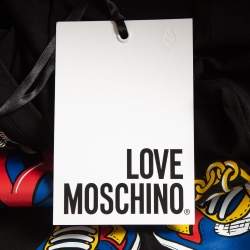 Love Moschino Black Printed Cotton T-Shirt L