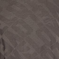Love Moschino Brown Love Pattern Wool Knit Sweater L