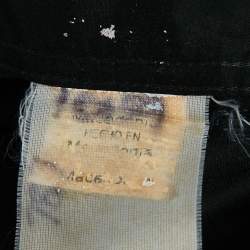 Pre Owned Love Moschino Black Cotton Button Front Shirt XXL