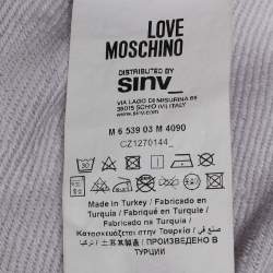 Pre Owned هودي لوف موسكينو قطن بنقشة التمويه الأخضر مقاس صغير