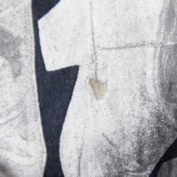 Love Moschino Grey Boots Print Poplin Shirt XL