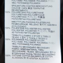 Pre Owned Maison Martin Margiela Black Synthetic Quilted Belted Oversized Jacket M