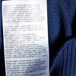 Pre Owned Maison Martin Margiela Navy Blue Wool Knit Crewneck T-Shirt XL