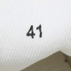 Pre Owned Maison Martin Margiela White Canvas Low Top Sneakers Size 41