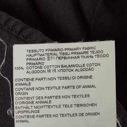 Pre Owned Maison Martin Margiela Black Contrast Seam Cotton Shirt XXL