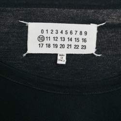 Pre Owned Maison Martin Margiela Black Cotton Round Neck T-Shirt S
