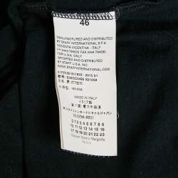 Pre Owned Maison Martin Margiela Black Cotton Round Neck T-Shirt S
