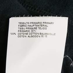 Pre Owned Maison Martin Margiela Black Cotton Round Neck T-Shirt S