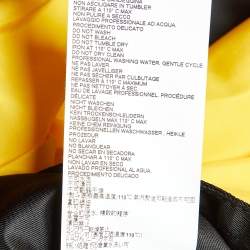 Maison Martin Margiela Black/Yellow Nylon Raw Finish Padded Coat M