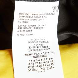 Maison Martin Margiela Black/Yellow Nylon Raw Finish Padded Coat M