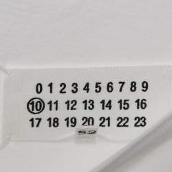 Maison Martin Margiela White Cotton Crew Neck T-Shirt XL