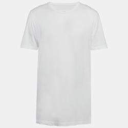 Maison Martin Margiela White Cotton Crew Neck T-Shirt XL